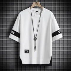 Camiseta De Verano Para Hombres Camisa Casual De Manga Corta Ropa De Moda Fiest