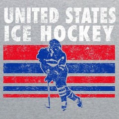 Ice Hockey United States – Winter Sports Long Sleeve T-Shirt – Sport Grey