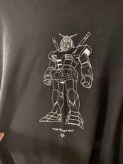 XL Size UNIQLO Mobile Suit Gundam Series UT RX-78-2 T-shirt Black