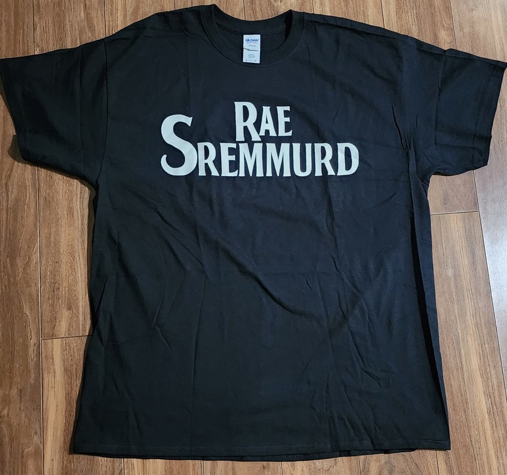 Rae Sremmurd T-Shirt Men’s Sz XL Spell Out Black Beatles Band Hip Hop Rap Tee