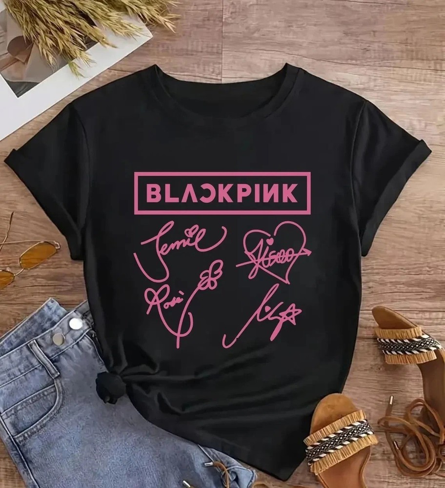 Blackpink 2025 Deadline World Tour Signatures Shirt All Size