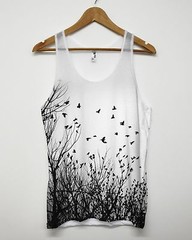 Birds All Over Vest Tank Top American Apparel Printed Graphic Tumblr Man Woman