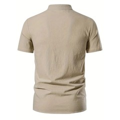 Men’s Retro Cotton Linen Shirt Stylish Pirate V-neck S-XXL Trendy Comfy Gift Tee