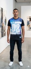 $79 TRUE RELIGION Black CONCERT SUBLIMATION Short Sleeve Graphic T-shirt NWT