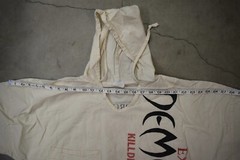Vtg 90s Demon Rum La Trenzz Sugar Sack Faded Hoodie Shirt Boxy Made In USA