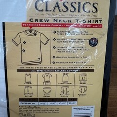 VTG Hanes Men White Crew Neck T-Shirts Tagless Comfortsoft 3-Pack Medium NEW NOS