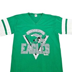 Vintage 80s 90s Philadelphia Eagles T Shirt Vtg Kelly Green Single Stitch USA XL