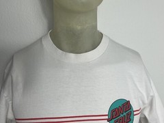 Santa Cruz Skateboards Graphic T-Shirt Mens Unknown Size White Logo Short Sleeve