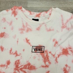 Vintage Style Vans Tie Dye T Shirt size M Orange and White