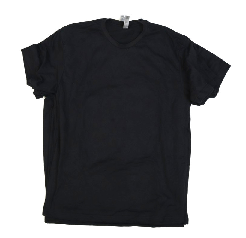 Next Level Apparel Mens Medium Blank Plain Black Soft T-Shirts Lot of 6