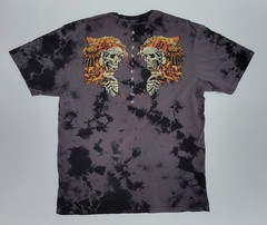 Affliction Black Label God Of Light , Rhinestone Accent, XL, Charcoal BK Wash