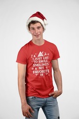 I Just Love Smiling – The Elf Movie xmas funny costume humor Xs-5x Unisex TShirt