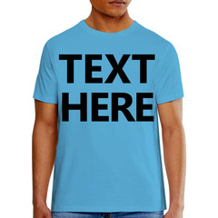 Hanes 5180 Men’s T-Shirt – Custom Print – Add Any Text – Personalized Tee