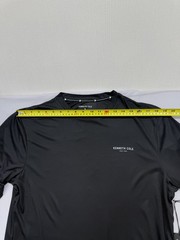Kenneth Cole Mens Black Long Sleeve Active T-Shirt L Reflective Wicking
