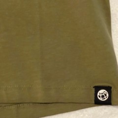 Free Planet Mens Ringer Pocket T-Shirt Olive Green Size M NWT