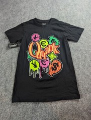 Outrank T-Shirt Men’s Small Black Graphic Print Money Bags NWT