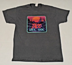 Vintage T-Shirt Taco Del Sol Kalispell Montana Size M 2000s Slate Gray Hanes