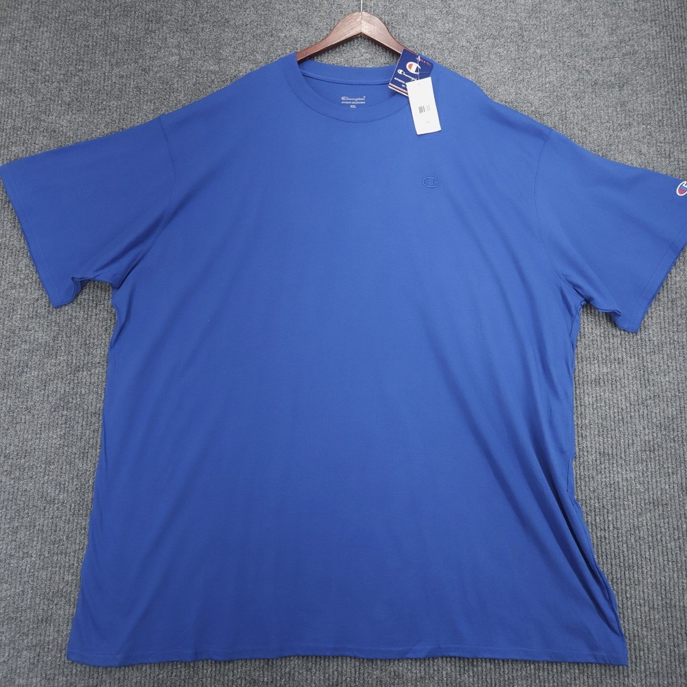 NWT Champion Classic Jersey T-Shirt Men’s SS Crewneck Tee Blue Sz 6xl