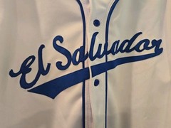 El Salvador Baseball Jersey El Salvador Stitched Size- Large