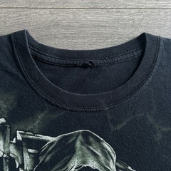 Vintage Y2K Affliction Style Skull T-Shirt Men’s Large Goth Cyber Grunge 2000s
