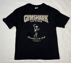 Gymshark Ironworks Oversized Shirt Mens LIFTING Black Small 18” X 25”