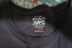 Polo Ralph Lauren T Shirt Slate Blue Nautical Coastal Anchor Single Stitch Med