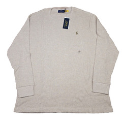 Polo Ralph Lauren Big Tall Thermal Shirt Mens 2XB Beige NWT