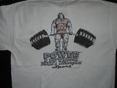 NEW POWER LIFTING : “DTG” PRINT On 100% COTTON WHITE T-SHIRT SIZE 3XX