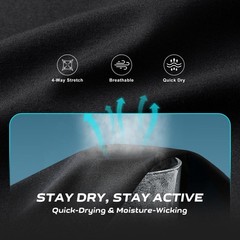Mens Workout Shirts Quick Dry Performance Short Sleeve Athletic Shirt