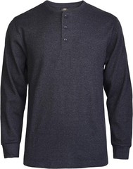 Knocker Men’s Waffle-Knit Thermal Henley Shirt