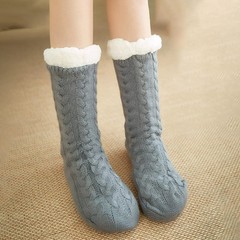 Mens Fuzzy Slipper Socks Winter Cozy Fluffy Cabin Warm Soft Fleece Lining Thi…
