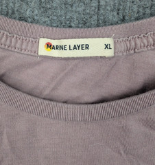 Marine Layer Signature Crew Tee Mens XL Cotton Modal Minimal Sustainable Classic