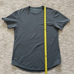 BYLT Drop-Cut Lux Tee Gray Polka Dot Performance Stretch Shirt Men’s Size Large
