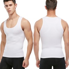 Men Compression Shirts Abdomen Gynecomastia Slimming Body Shaper Vest Tank Tops