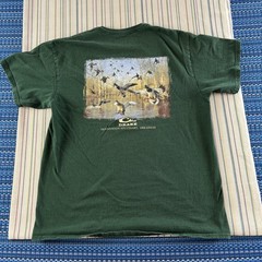 Drake Shirt Mens Large Green Destination Stuttgart Arkansas Ducks Hunting Cotton