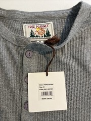 Free Planet Men Pull On Shirt Heather Gray Size M NWT
