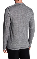 Vintage 1946 Marled French Terry Henley Shirt Charcoal M NWT $75