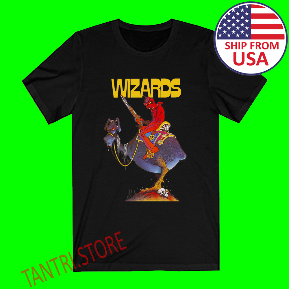 Wizards Ralph Bakshi Movie Men’s Black T-Shirt Size S to 3XL