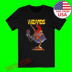 Wizards Ralph Bakshi Movie Men’s Black T-Shirt Size S to 3XL