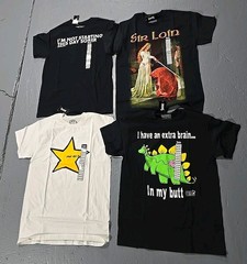 Sober You Did It Sir Loin Dinosaur Butt 4pc Novelty Spencer’s T-Shirt Medium (V)