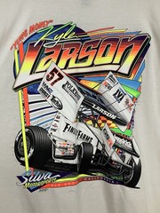 Kyle Larson Yung Money #57 Sprint Car Racing T-Shirt Elk Grove CA 3XL Neon NWT