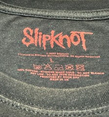 Slipknot T-Shirt Mens L Prepare For Hell Tour Band Faded Black Bravado Reprint