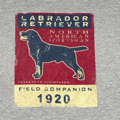 Vintage Labrador Retriever Shirt Adult 2XL XXL Gray Dog American Sportsman 90s