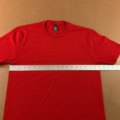 Lot of 3 District Perfect Tri Adult Small Red Short Sleeve Crew Neck T-Shirt New