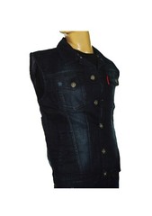 MENS BIKER DENIM VEST (DIRECT MANUFACTURER TO YOU) + FREE SHIPPING