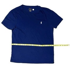 Polo Ralph Lauren Custom Slim Fit Navy Blue Cotton Crewneck Tee
