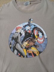 Jim Lee Wolverine Captain America Black Widow T-shirt Graphitti Designs Large