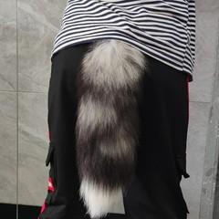 Fluffy Fox Tail Fur Keychain Therian Cosplay Handbag Tassel Hook Accessories …