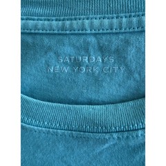 Saturdays New York City Light Blue Long Sleeve T-Shirt Size L