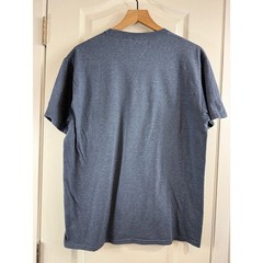 Love Oregon Green Heart Heather Blue Cotton Poly Blend T Shirt Adult Size L